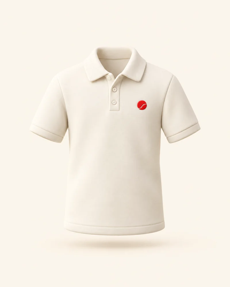 Camiseta Polo Ponto Vermelho